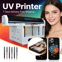 Imprimante à plat UV SN-9060, machine à jet d'encre multifonctionnelle pour l'impression personnalisée sur braille, gobelets cylindriques, stylos, PVC et métal