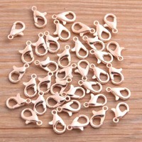 Petit fermoir à pince de homard en alliage métallique pour collier, bracelet, bijoux, accessoires de fabrication, crochet de fixation