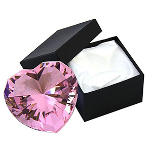 Chặn Giấy Kim Cương Pha Lê Hình Trái Tim Làm Theo Yêu Cầu CDP-04 Thủ Công Kim Cương Thủy Tinh Chạm Khắc Cá Nhân Hóa - Product Image 5