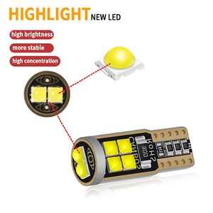 Flexible 3030 10 SMD T10 LED avec lentille HD, pour voitures, ampoules de <span class=keywords><strong>Parking</strong></span>, éclairage intérieur, lumières 12V Canbus W5W LED T10 - Product Image 2
