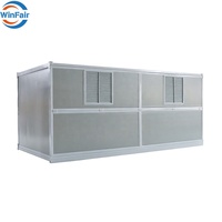 Maison modulaire portable de luxe WinFair à 2 chambres, maisons préfabriquées Paraguay, petite maison conteneur pliable préfabriquée 20 pieds