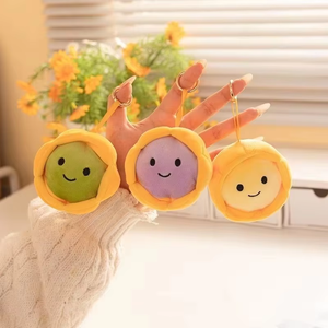 Lindo y adorable mini colgante de peluche con forma de tarta de huevo, muñeco de tela de dibujos animados, amuleto para bolso y llavero - Product Image 5