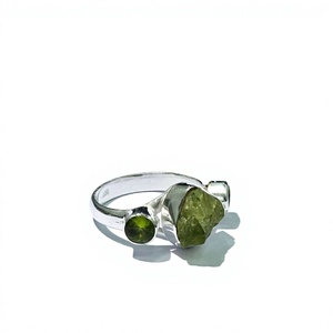 Beautiful Multi <b>Peridot</b> <b>Ring</b> 925 Sterling Silver Classic Designer Jewelry Handmade Gift for Her Everyday Wear - Product Image 1
