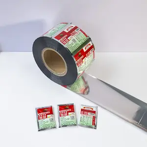 Customized Printed Logo Chilli Sauce Crushed red peppers Foil Film Roll