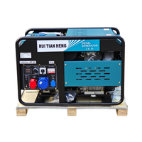 Generador Diésel Portátil RTH de 3.5/5/6/7/8/10/12KW/KVA, de Bajo Consumo, 1 Cilindro, Marco Abierto, Refrigerado por Aire, Alternador 100% Cobre