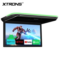 Moniteur de toit de voiture Android XTRONS 19,5 pouces avec écran IPS 1600x900P, 2+32 Go intégrés, haut-parleurs, entrée AV double HD, lecture vidéo 4K
