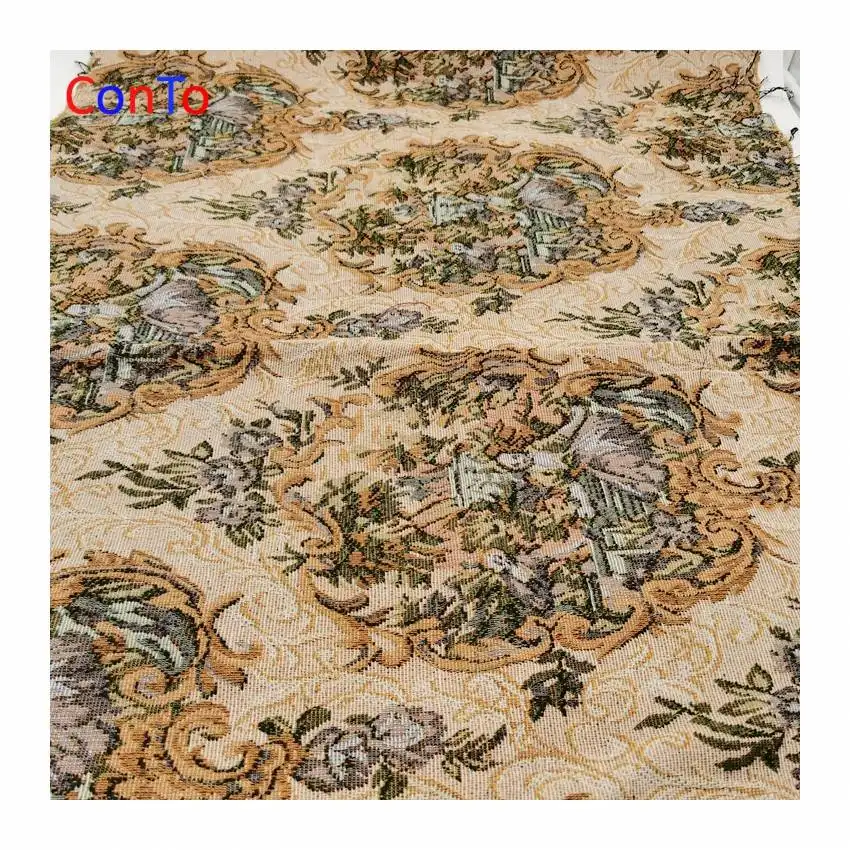 Chất Lượng Cao Thổ Cẩm Jacquard Vải Lụa Gobelin Tấm Thảm