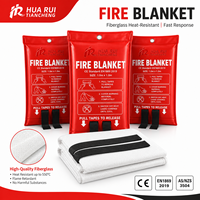 Couverture anti-feu en fibre de verre certifiée EN1869, haute résistance à la chaleur, pour protection d'urgence contre les incendies, fabricant