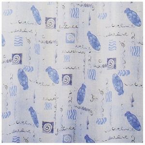 Cortina de Ducha 240 x 200 cm con Diseño Acuarela, para Bañera de 3 Lados - Product Image 1