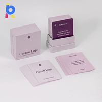 Cartes de jeu familiales personnalisées Guangzhou Bonory – Cartes d'affirmation positive inspirantes – Logo personnalisé double face durable