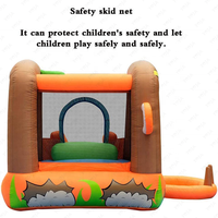 Château gonflable géant à thème Roi Singe pas cher pour enfants, avec toboggans, pour parc d'attractions et jeux d'extérieur