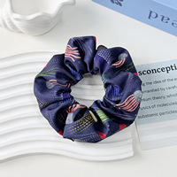 Chouchous pour cheveux en tissu à motif tortue corail, design tendance, pour femmes, accessoire de coiffure pour queue de cheval