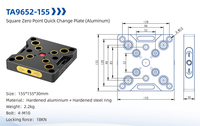 Plaque de changement rapide compatible ZPP pour étau auto-centrant CNC