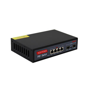 LingShi 1000Mbps 4 PoE Switch OEM/ODM Kamera CCTV produk baru jaringan Switch RJ45 VLAN 250meter pabrik grosir - Product Image 4