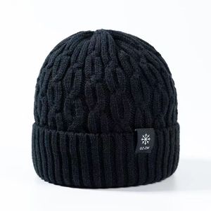 Gorro de Invierno Tejido G22M, Color Azul Marino, Grueso y Cálido, para Esquí, Adulto, 56-58CM, Mantiene el Calor - Product Image 2