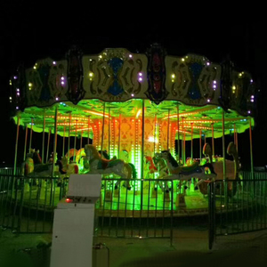 Cheval de carrousel en fibre de verre, manège pour enfants, parc d'attractions intérieur/extérieur, fête foraine, manège à vendre - Product Image 6