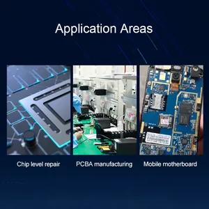 Smart Hot <span class=keywords><strong>Air</strong></span> QUICK 861Pro stazione inglese di controllo vocale per la scheda madre del telefono IC Chip di riparazione multifunzionale - Product Image 5