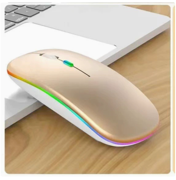 2.4G  Wireless Mouse, Dual-Mode, Silent, Suitable for Apple Laptops, Rechargeable, Smooth for Office Use