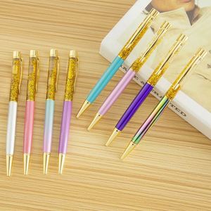 Wholesale Novelty 0.5Mm Gel <b>Pen</b> <b>Gold</b> Foil Metal Ballpoint <b>Pens</b> Black Ink Writing Non-Erasable With Custom Logo China - Product Image 3