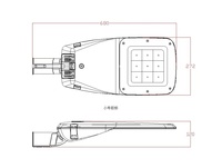 Usine 100W/150W entièrement moulé sous pression en aluminium LED Module de réverbère IP65 pour l'utilisation de la route Alimentation secteur pour l'ingénierie municipale