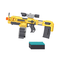 Pistola de juguete DIY popular al por mayor para niños disparador automático de espuma motorizado con 40 dardos de bala suave compatibles con NERF regalo de Navidad