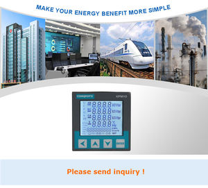 Panel Meter Listrik Industri Tiga Fasa Digital RS485 Modbus RTU Analyzer Bersertifikasi CE Kelas 0.5S Arus Maksimum 6000A Model KPM10E - Product Image 5