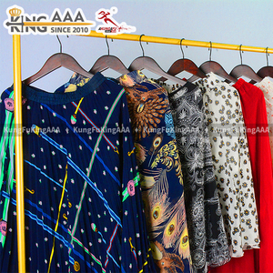 KingAAA Venta al por Mayor de Faldas Dulces Retro de Algodón con Cintura Holgada, Falda Media Usada para Mujer, Ropa Casual para Compras, Viajes y Uso Diario - Product Image 2