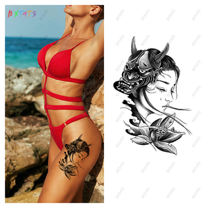Acuarela búho Tigre León tatuajes temporales para Mujeres Hombres arte corporal brazo <span class=keywords><strong>muslo</strong></span> tatuaje pegatina - Product Image 2