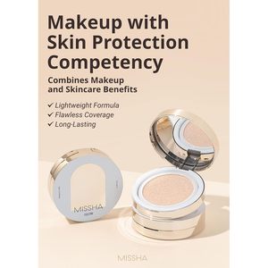 เบาะ No.13สีเบจเรืองแสงสำหรับผิวที่เป็นธรรมของ Missha เมคอัพเบสให้ความชุ่มชื่นและกระจ่างใส - Product Image 1