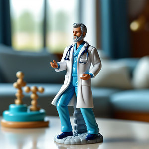 Custom Doctor Toy <b>Figure</b> Plastic <b>Action</b> <b>Figure</b> Medical Theme Collectible Statue For Kids Ages 7-12 Unisex - Product Image 5