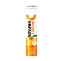 Comprimés effervescents personnalisés à la vitamine C orange, complément alimentaire