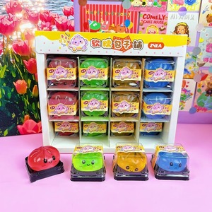Juguetes de descompresión suaves y blandos con forma de panecillo, con expresiones musicales y de dibujos animados, para juego temático de comida, que proporcionan sensación de bienestar, al por mayor - Product Image 1