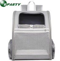 Sac à dos de transport pour animaux de compagnie, extensible, portable, fermeture éclair, design en maille respirante, pour petits chiens et chats, vente flash, réduction