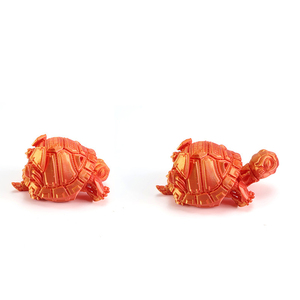 Tortue marine imprimée en 3D, couleur dégradée, ornements animaux imprimés en 3D, tortue mécanique, cadeau pour adultes, objets de collection, décoration de bureau et de maison - Product Image 5