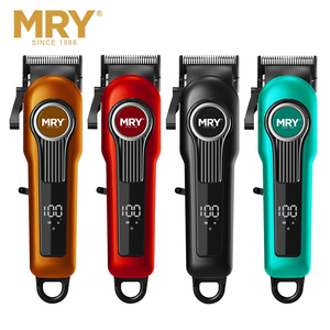 Tondeuse à cheveux électrique MRY avec écran LCD, faible bruit, lame DLC, logo personnalisé, kit de tondeuse à cheveux, machines de barbier, ensemble de tondeuses à cheveux - Product Image 6