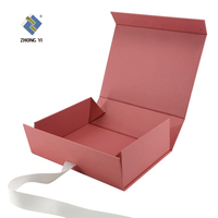 Boîte en papier pliable magnétique de luxe avec logo personnalisé, recyclable, gaufrage, revêtement UV pour crème pour le visage, blush, rouge à lèvres, emballage cosmétique