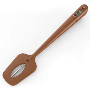 De gros thermomètre spatule chocolat-Sonde numérique en acier inoxydable, lecture instantanée, thermomètre, spatule à chocolat, écran lcd, pour la crème