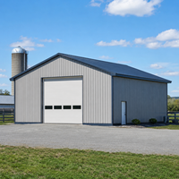 Entrepôt agricole préfabriqué en acier, bâtiment de stockage agricole, hangar pour machines, atelier de stockage d'équipements