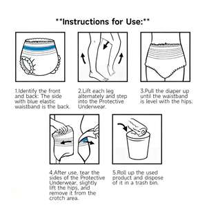 Unisoft Custom Private Label Soft Organic Adult <strong>Pants</strong> Diapers Breathable All Day Comfort Wear <strong>Pull</strong> up Adult Diaper - Product Image 6