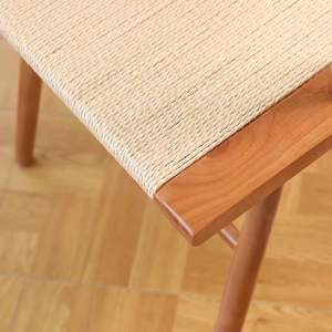 <span class=keywords><strong>Chaise</strong></span> de bureau avec dossier JINS, meubles B&B, sièges pour la maison, chaises de salle à manger en bois massif tressé - Product Image 2