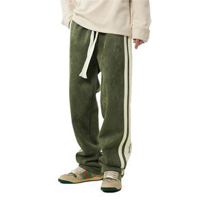 กางเกงผู้ชายทรงตรงเข้ารูปกางเกงแนวสตรีทกางเกงสไตล์สปอร์ตทรงสลิมฟิตแฟชั่นใหม่ตามสั่ง - Product Image 4