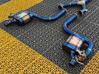 Sistema de Escape Catback CGW 3D Scan CNC Mold Fixture en Titanio Azul Quemado para Mercedes Benz AMG W206 C43 2.0T