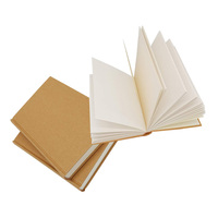 A4 A5 Kraftpapier-Umschlag Blanko-Skizzenbuch Hardcover-Notizbuch zum Zeichnen