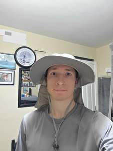 Sombrero para el Sol con Protección Solar UPF50+ de Malla 100% Algodón con Estampado Digital, Ala Ancha y Solapa para el Cuello, Unisex, Informal, para Viajes, Pesca, Ciclismo y Uso Diario - Product Image 4