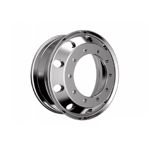 Nouvelle jante de camion chromée personnalisée de marque 8.25x24.5 |   Roue de remplacement/réparation robuste forgée avec garantie d'un an - Product Image 3