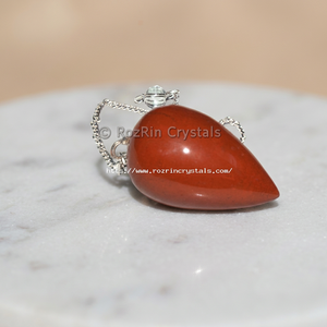 รับสีแดงแจสเปอร์หยดPendulums | สีแดงแจสเปอร์วางPendulumsขาย | สีแดงแจสเปอร์วางPendulums - Product Image 3