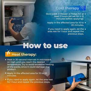 Compresas Frías y Calientes para Aliviar el Dolor de Hombro y Brazo, Envolturas de Gel para Terapias Frías/Calientes, Dispositivo Médico de Clase II, Fisioterapia - Product Image 4