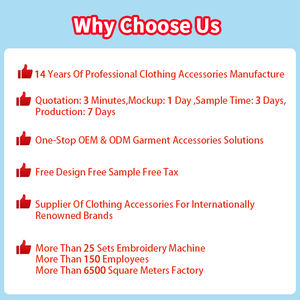 Etichetta Tessuta Personalizzata <span class=keywords><strong>di</strong></span> Lusso per Abbigliamento con Piegatura Finale in Cotone e Logo Marchio Privato, Targhetta da Cucire sul Collo in Damasco ad Alta Densità - Product Image 3