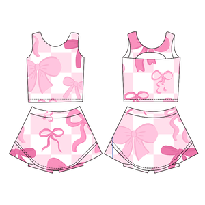 Ensemble de <span class=keywords><strong>tennis</strong></span> pour enfants, imprimé léopard, 2 pièces, confortable pour l'été, <span class=keywords><strong>tenue</strong></span> de yoga pour enfants - Product Image 4