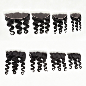 Frontal de Encaje 13x4 de Cabello Humano Virgen Brasileño con Ondas Naturales, Ondas Personalizables, Cabello Humano Sin Procesar, Frontal de Encaje HD Suizo - Product Image 2